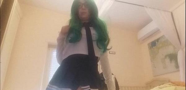  the schoolgirl has to do vaginal therapy. A great excuse to put your fingers all inside ...